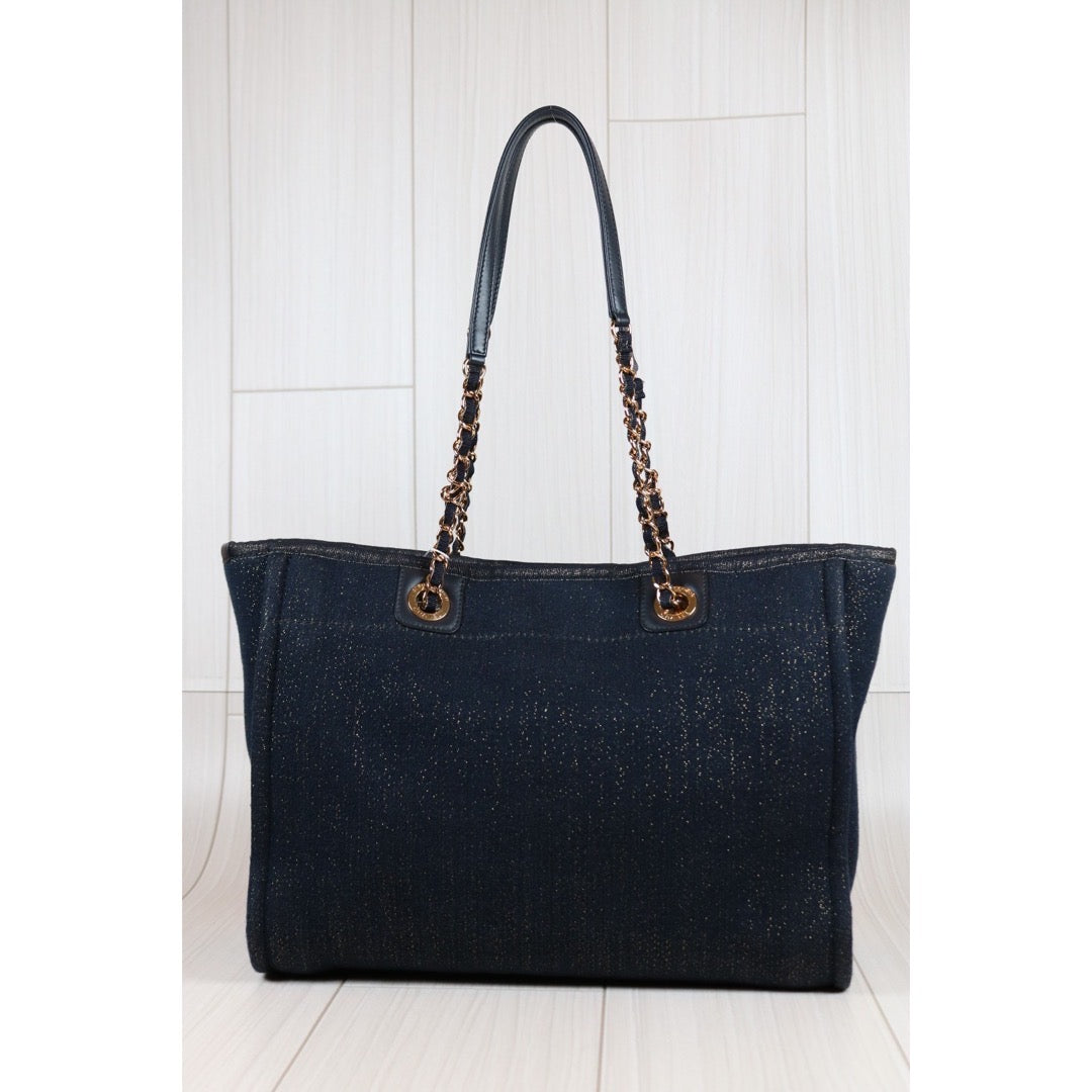 Rank A｜ CHANEL Canvas Tote Bag Navy  Made In 2019 Year｜S24042905