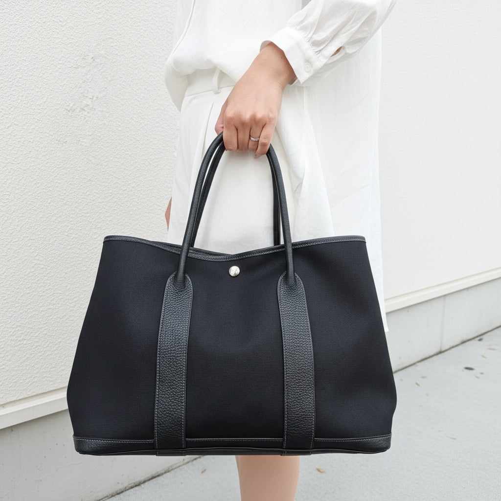 Include Entrupy Certificate of Authenticity｜Good ( Rank AB)｜ HERMES Garden Party PM Handbag □I Stamp Made In 2005 Year｜26062909