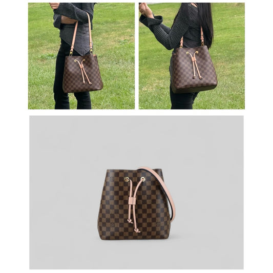 Very Good ( Rank A) ｜ LV Damier Neo Noe Shoulder Bag Pink IC Chips Model｜X25051603