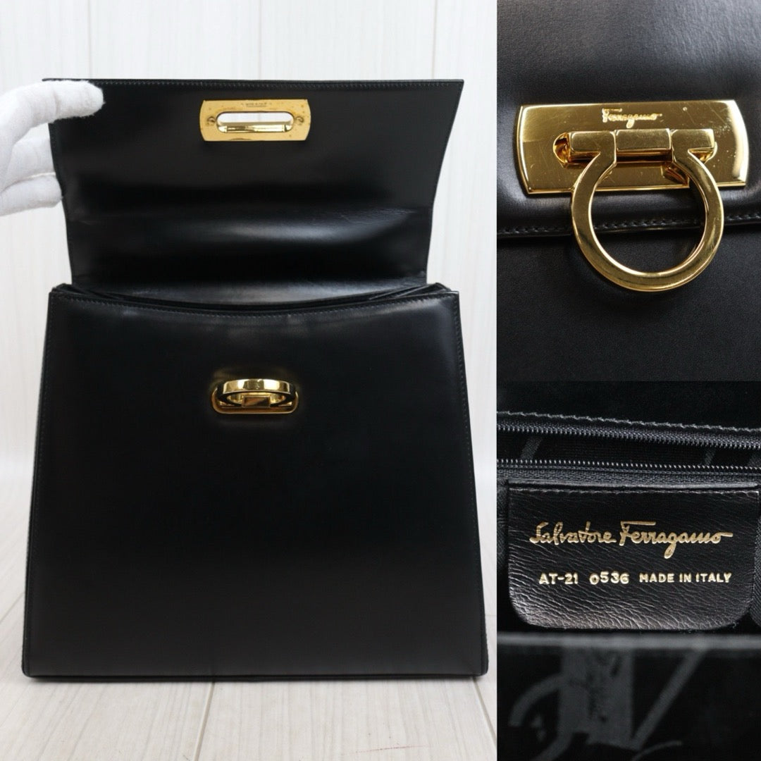 Very Good ( Rank A)｜Ferragamo Gancini 2WAY Handbag Shoulderbag GM｜25081407