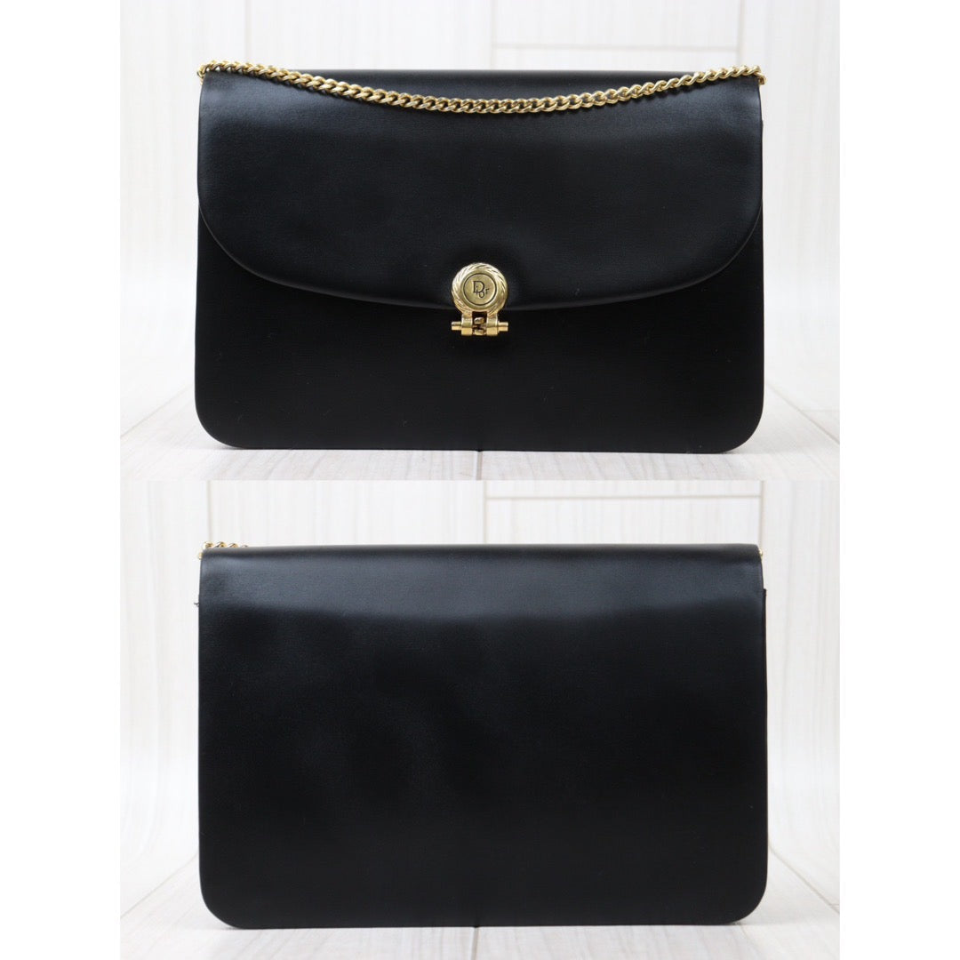 Rank AB ｜Dior Vintage Calfskin  Shoulder Bag Black ｜24052309