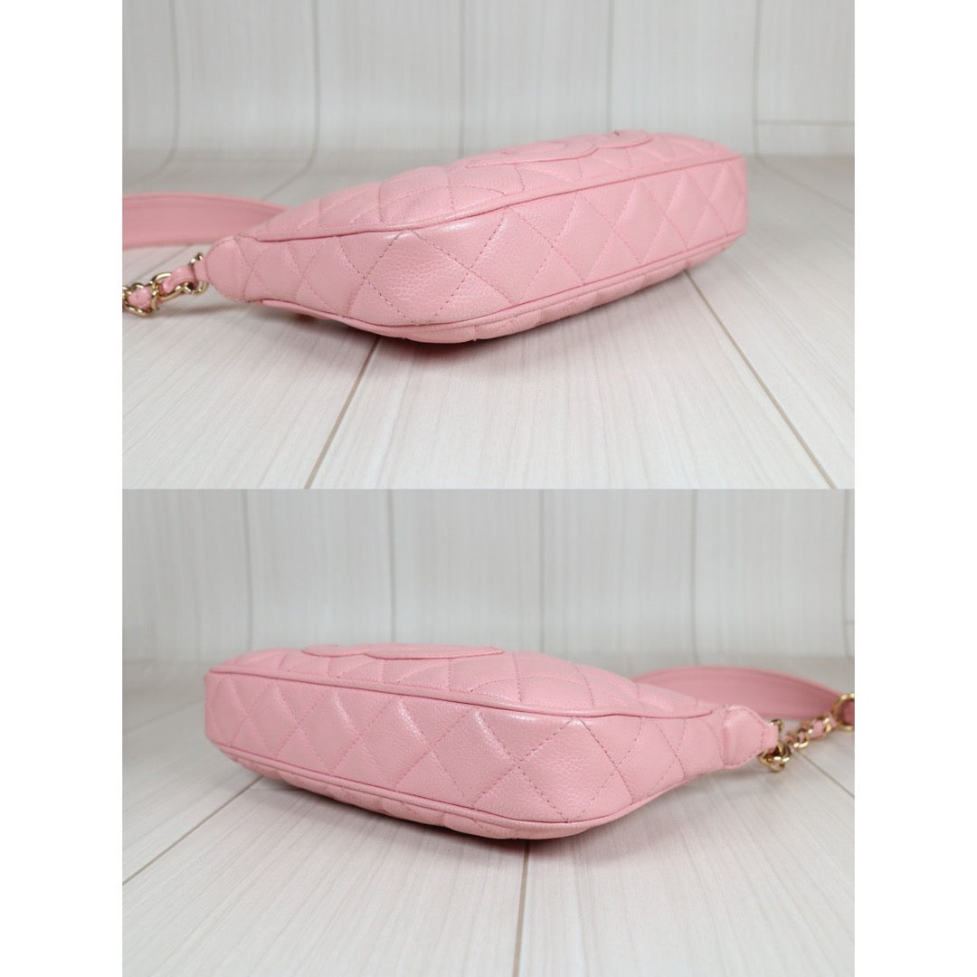 Good ( Rank AB)｜ CHANEL Caviar Leather Shoulder Bag Pink Made In 2004-2005Year  ｜S24073104