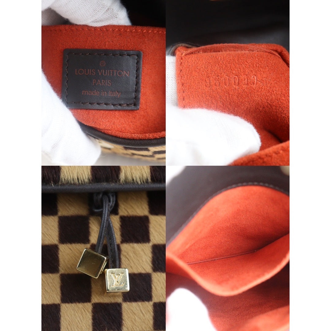 Rank A ｜ LV Gazelle Damier Sauvage Halaco Shoulder Bag Brown ｜23090907