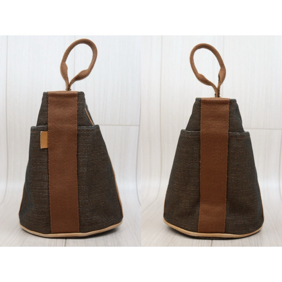 Good ( Rank AB)｜ Hermes Saxo Vintage Canvas Basket Brown PM｜V25102103