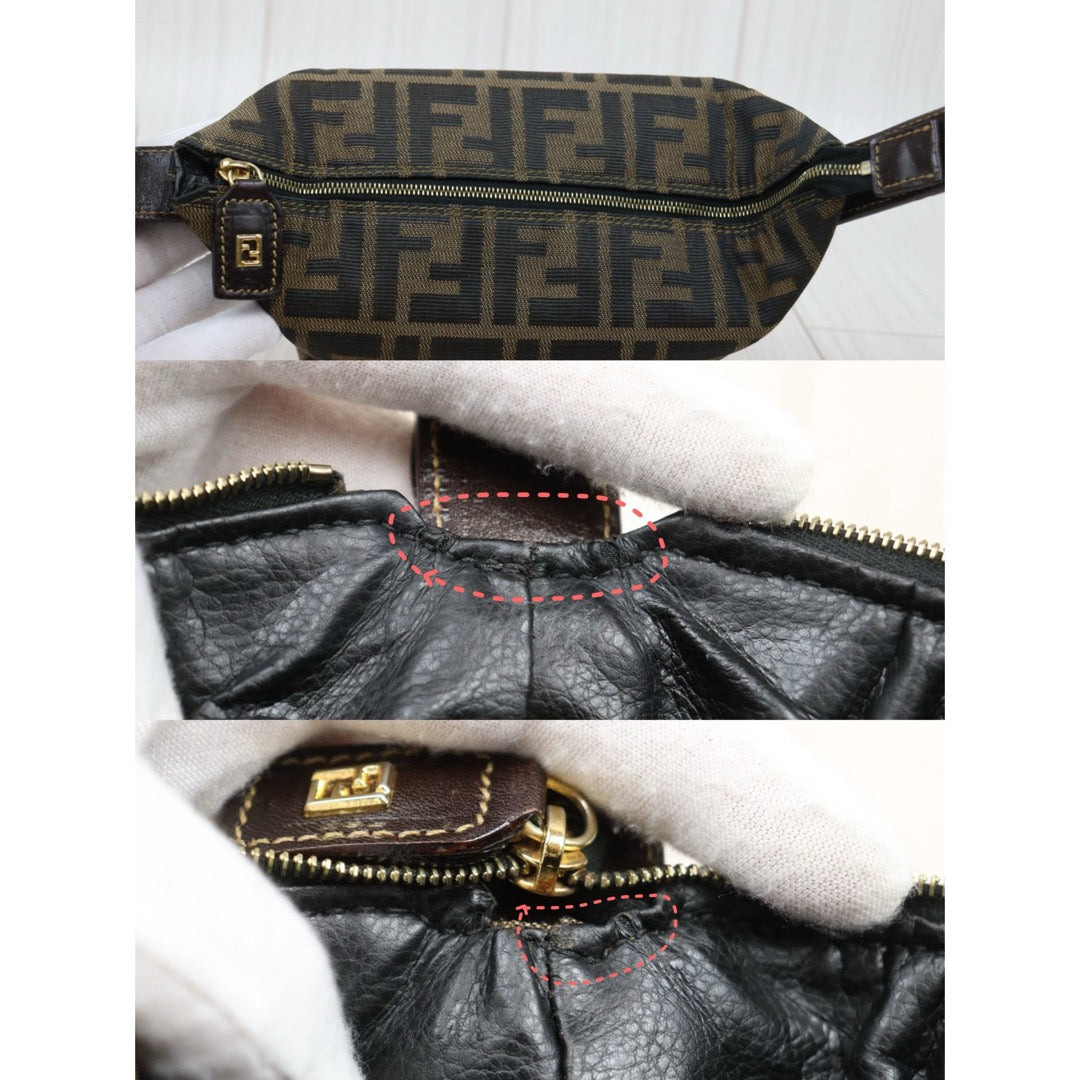 Good ( Rank AB)｜ FENDI PM Zucca Handbag ｜25122516