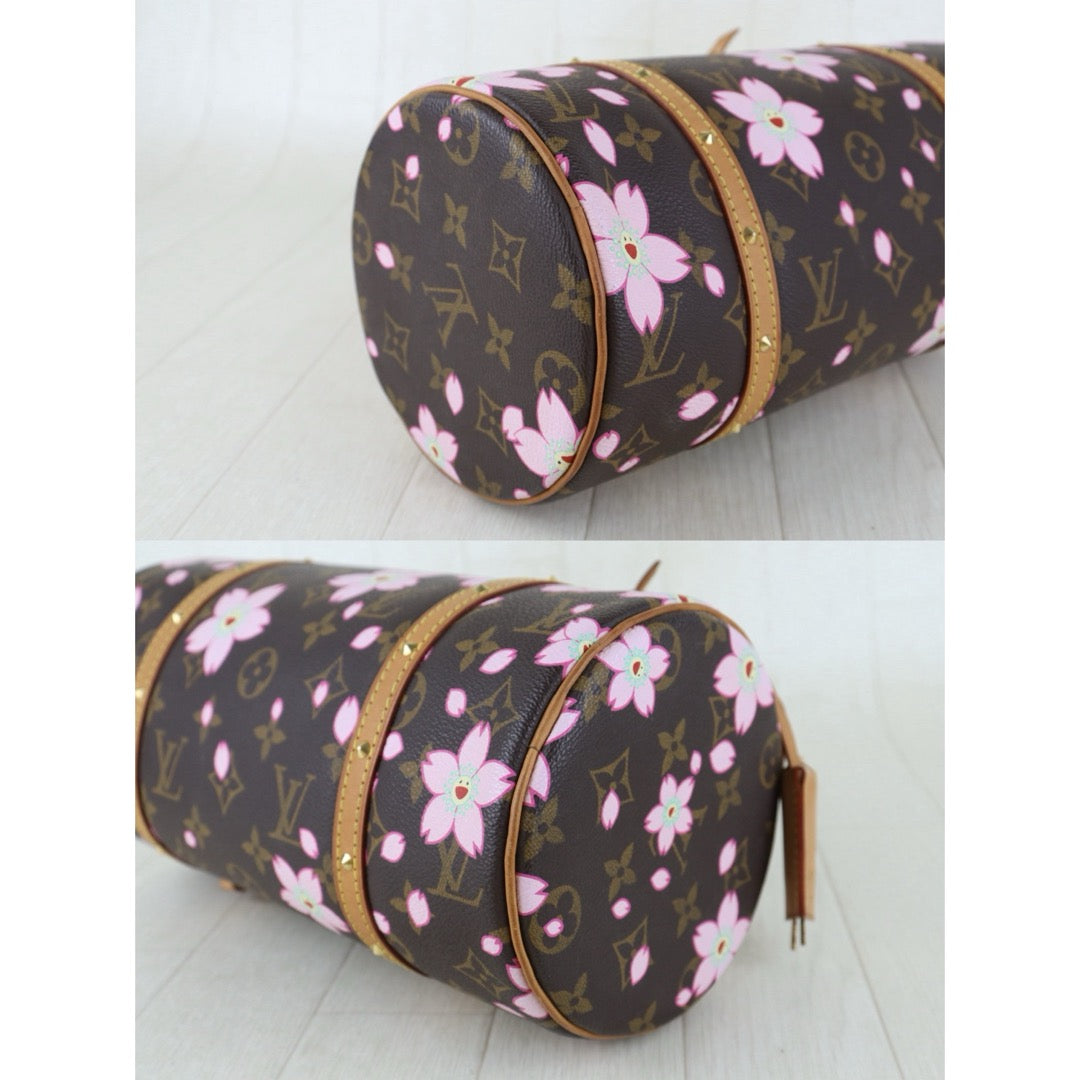 Include Entrupy Certificate of Authenticity｜Good ( Rank AB)｜ Louis Vuitton Monogram Takashi Murakam Cherry Blossom Papillon 26 Handbag ｜S26072544