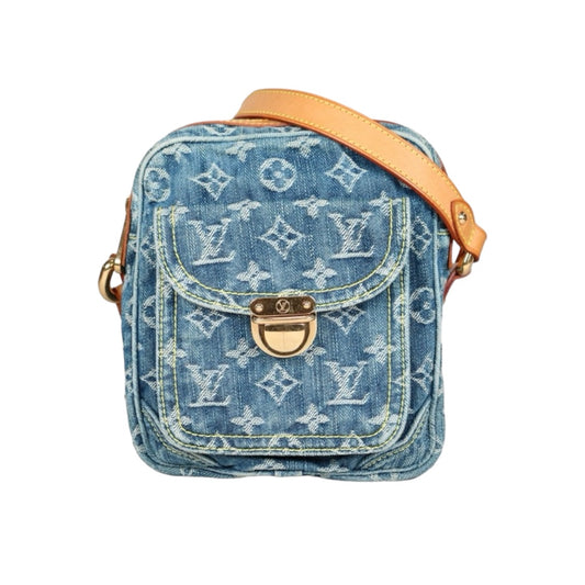 Rank AB ｜LV Monogram Denim Blue Camera Bag Shoulder Bag｜S24080502