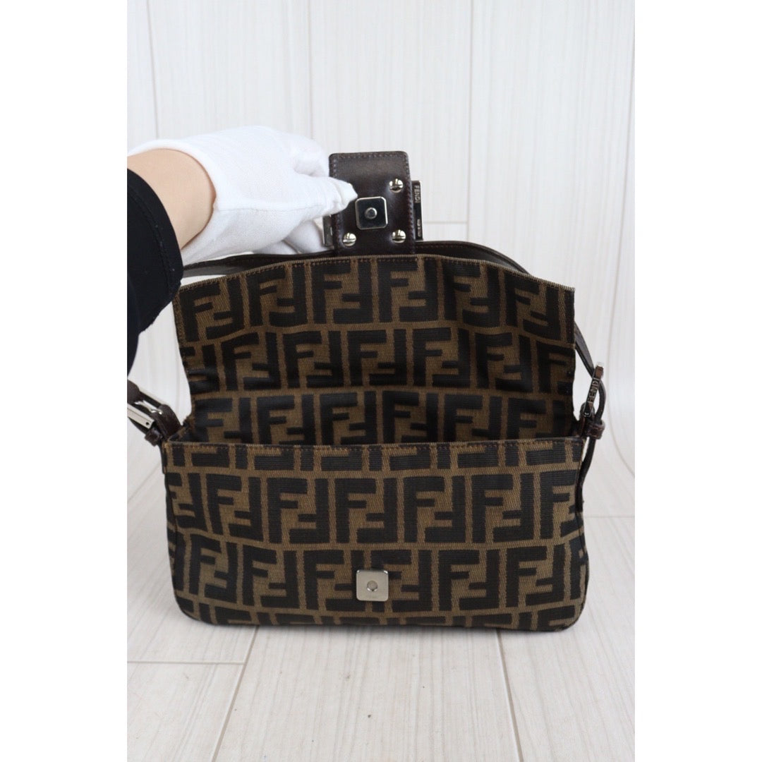 Rank AB｜ FENDI Zucca Mamma Baguette Shoulder Bag ｜23101314