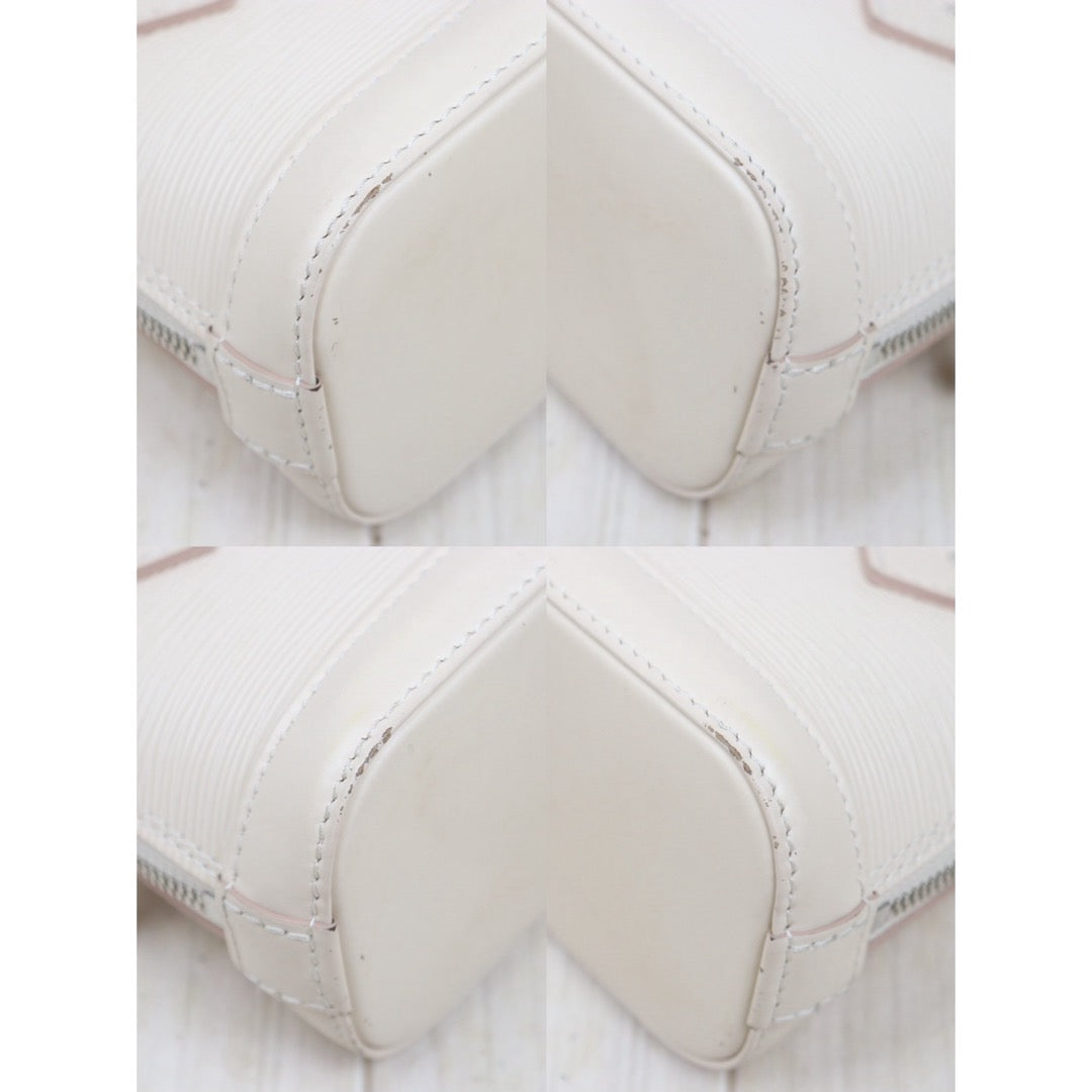 Good ( Rank AB)｜LV Epi Nano Alma HandBag Shoulder Bag Cream White IC Chips Model｜P25080605