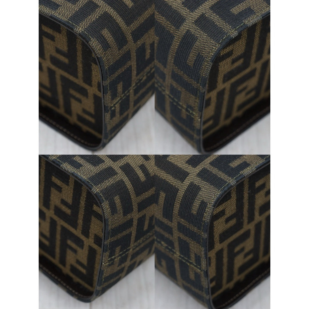 Very Good ( Rank A)｜ FENDI Zucca Vanity 2way Handbag Shoulder Bag｜25121102