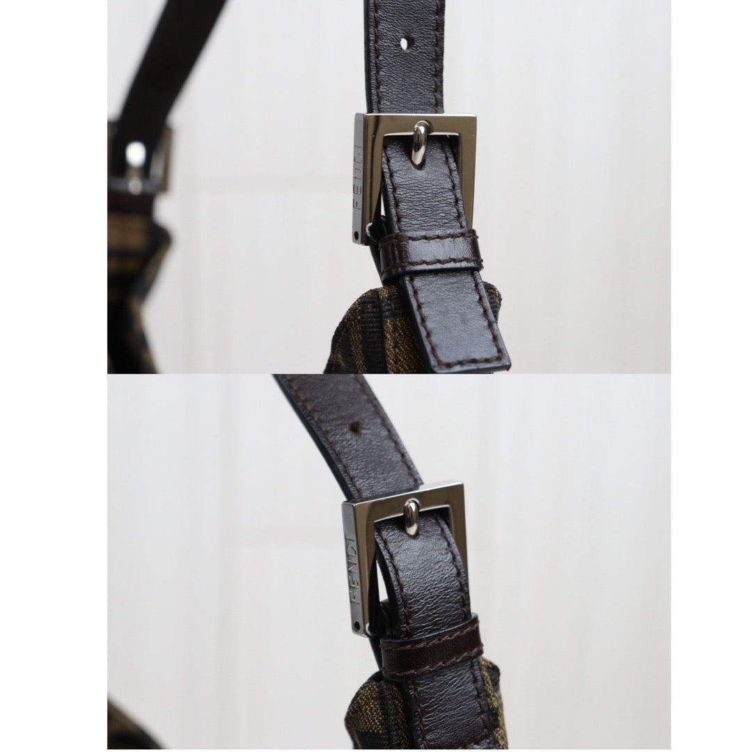 Rank A｜ FENDI Zucca Mamma Shoulder Bag ｜23112314