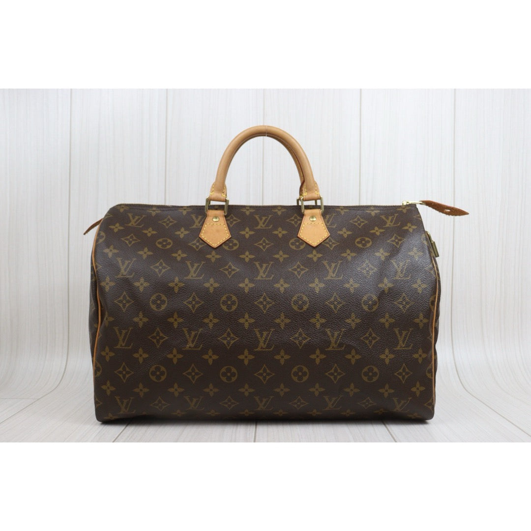 Include Entrupy Certificate of Authenticity｜Good ( Rank AB) ｜ Louis Vuitton Monogram Speedy 40 Hand Bag ｜26082002