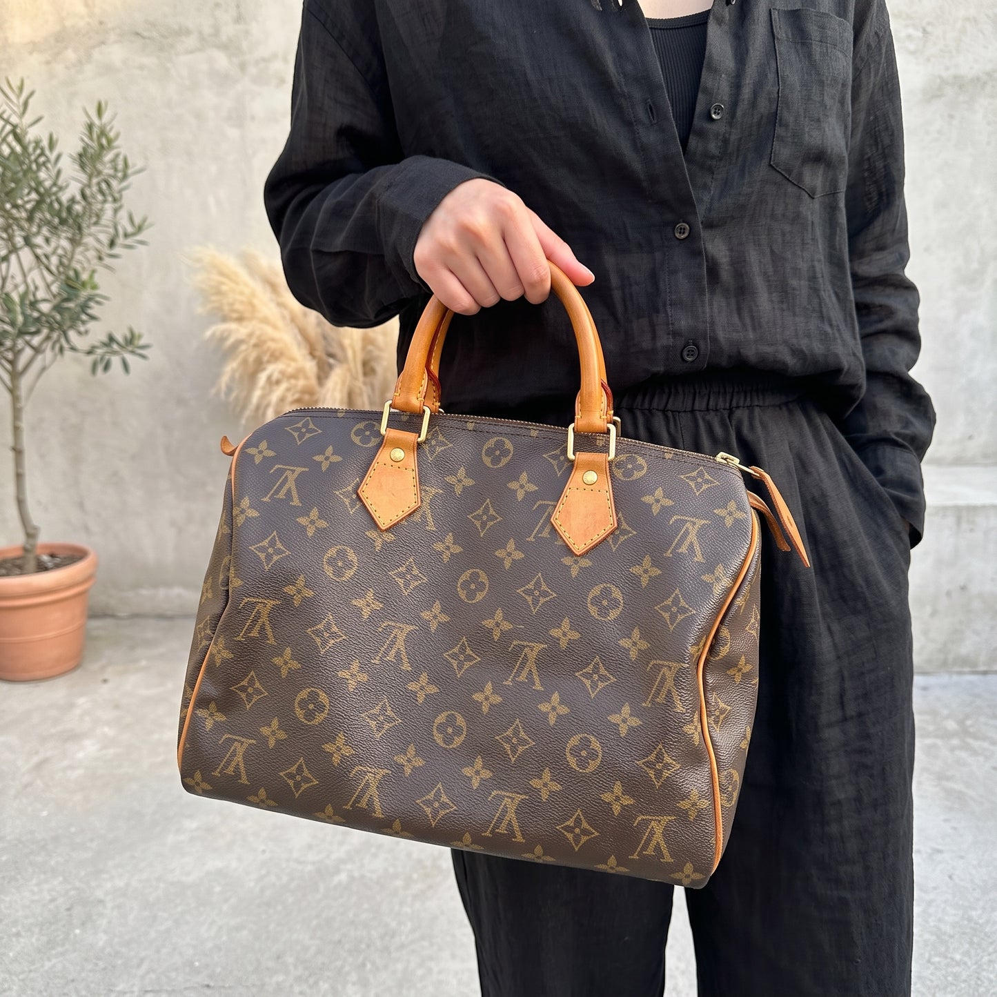 Include Entrupy Certificate of Authenticity｜Very Good ( Rank A) ｜ Louis Vuitton Monogram Speedy 30 Hand Bag ｜S26072511