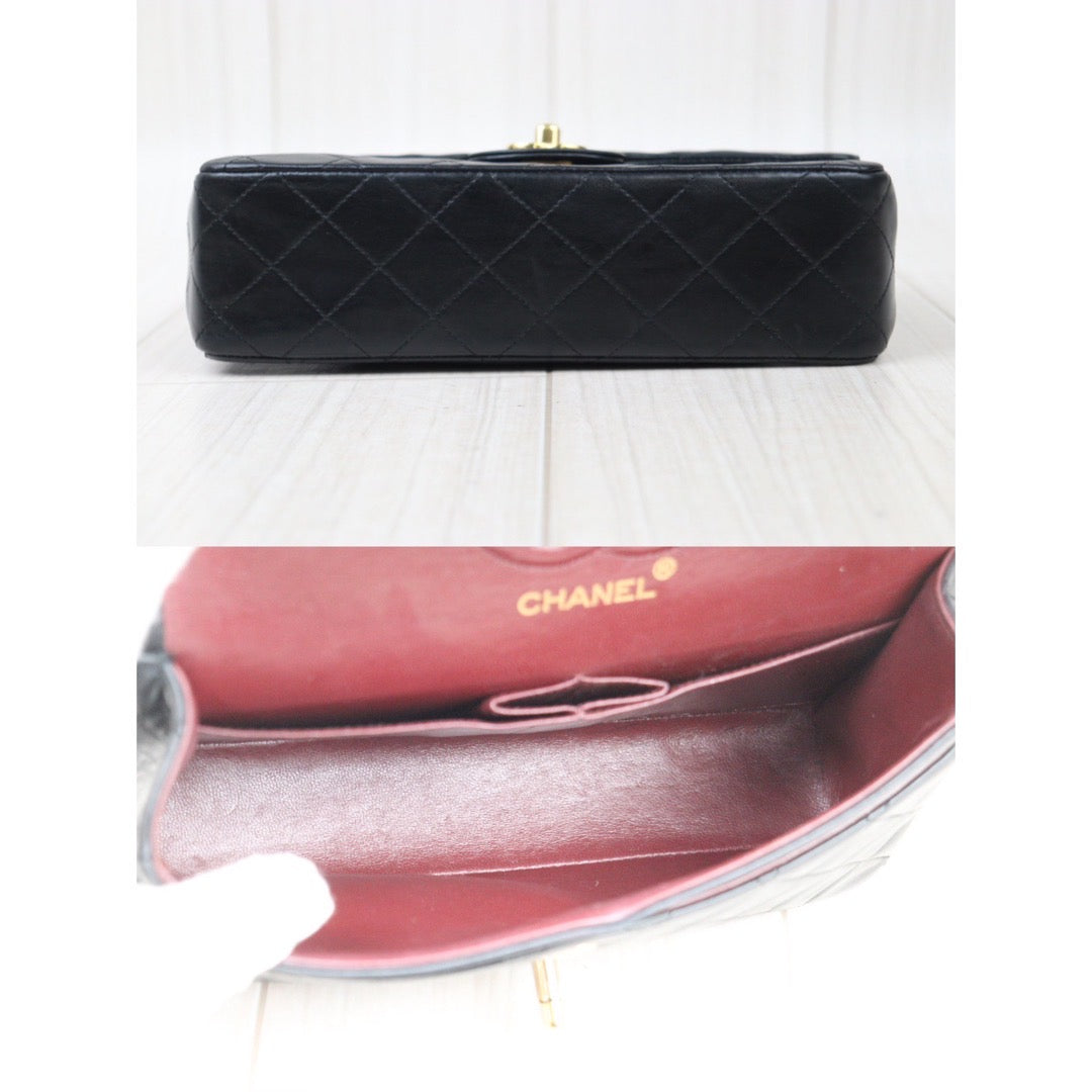 Rank A｜ CHANEL Matrasse Double Flap 23 Shoulder Bag Black Made In 1989-1991Year｜24030730