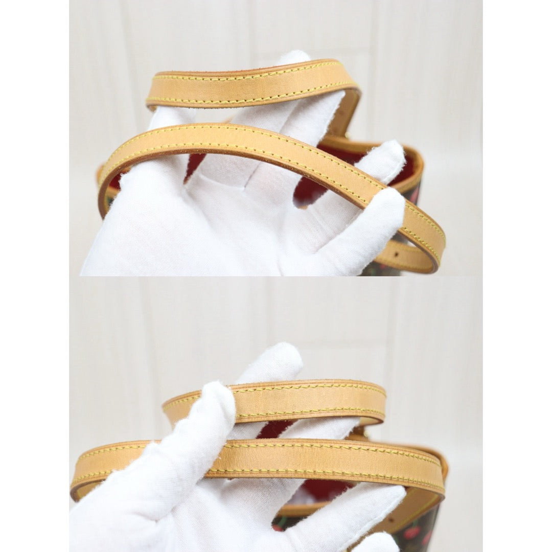 Good ( Rank AB)｜ LV Takashi Murakam Cherry Monogram Petit Bucket PM Tote Bag With Pouch｜S26030910