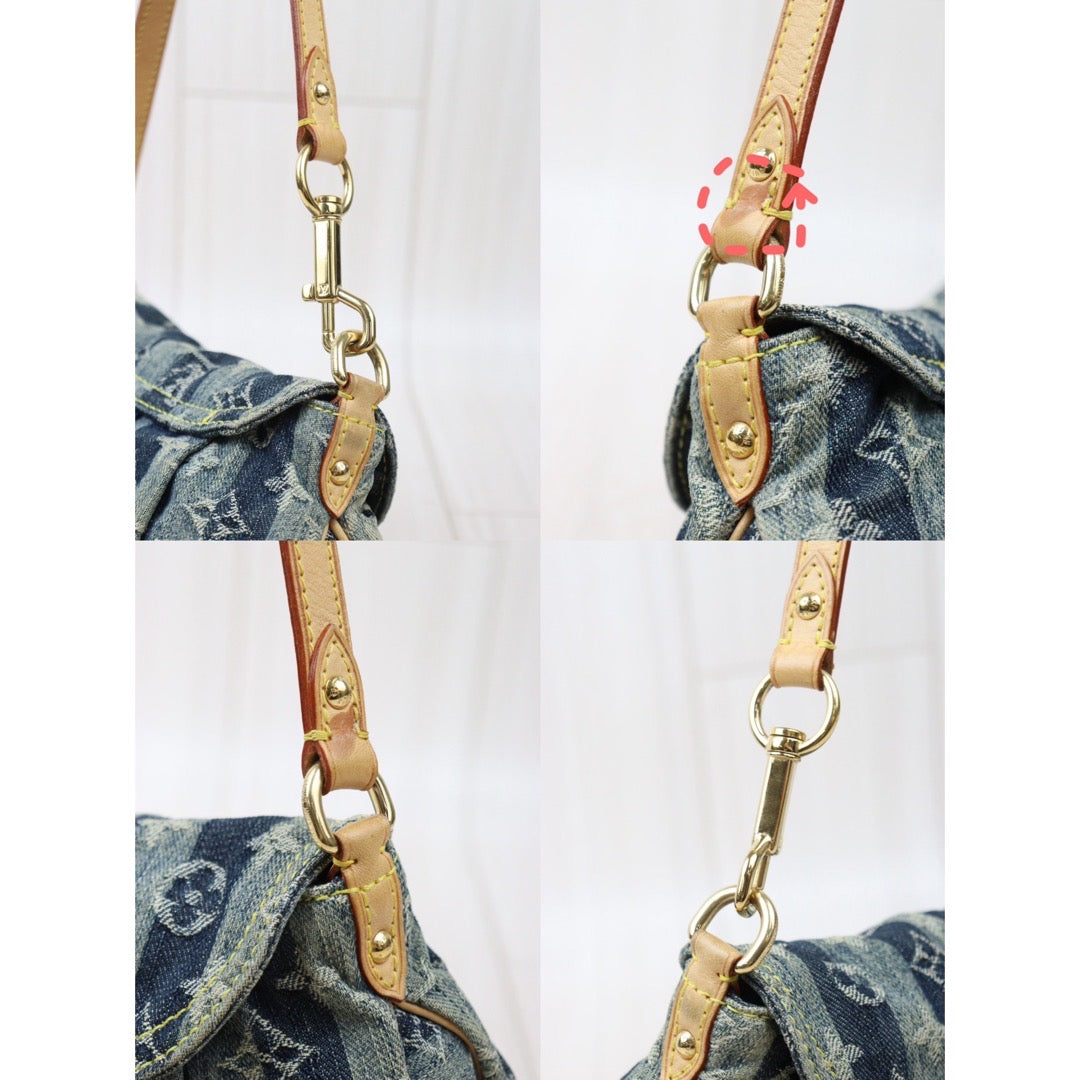 Rank AB ｜  LV Monogram Denim  Shoulder Bag  ｜S24052214