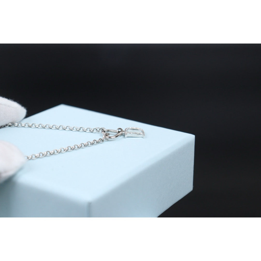 Very Good ( Rank A) ｜ Dior  Heart＆D Necklace Silver Plated ｜V25071017