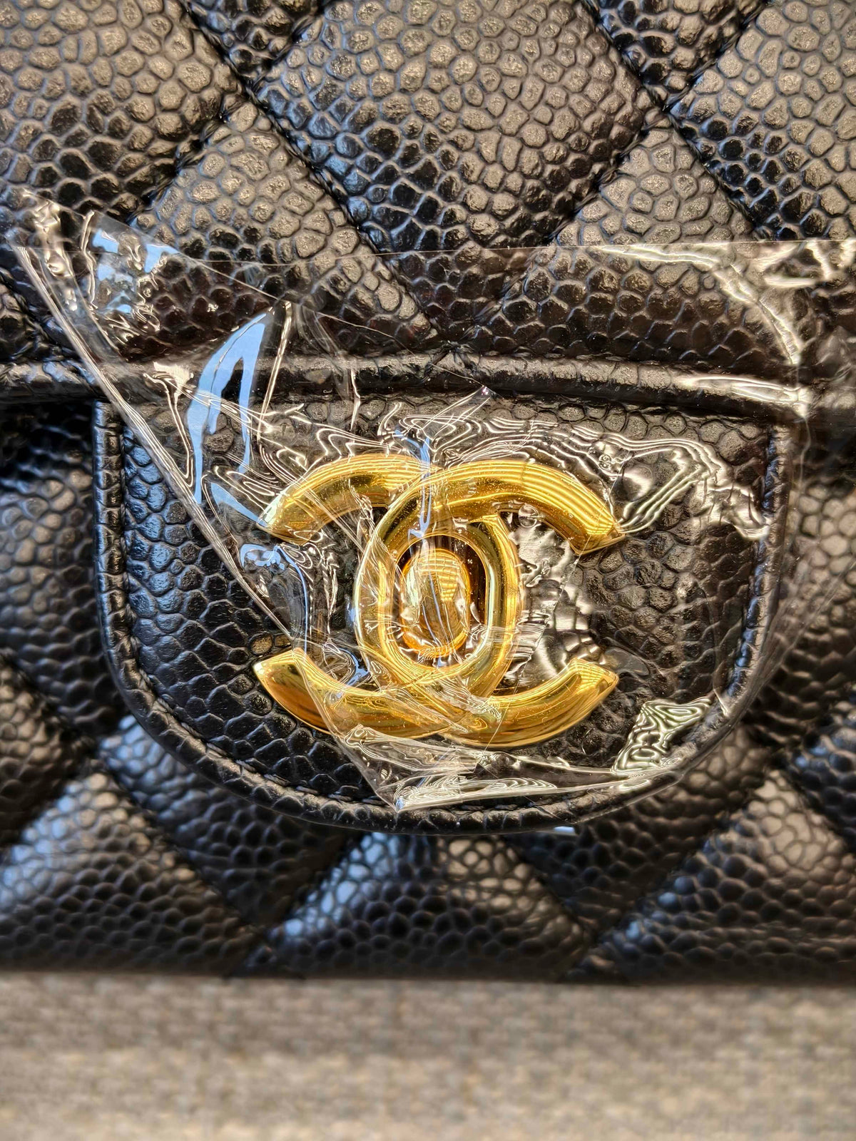Include Entrupy Certificate of Authenticity｜Very Good ( Rank A)｜ CHANEL caviar Skin Matrasse Chain Double Flap 25 Shoulder Bag  Black