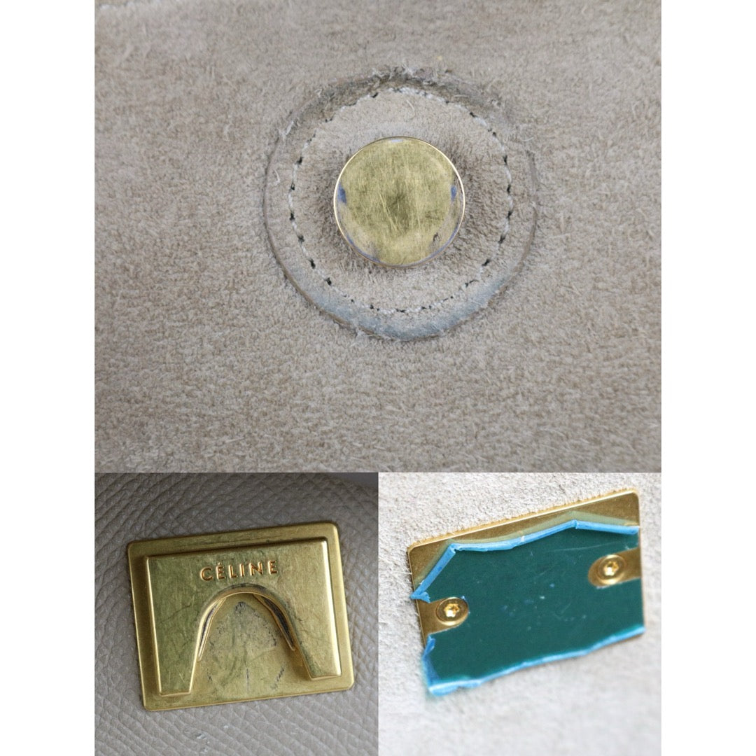 Very Good ( Rank A)｜CELINE Leather Calf Belt Micro Handbag Shoulder Bag Beige｜X25041301