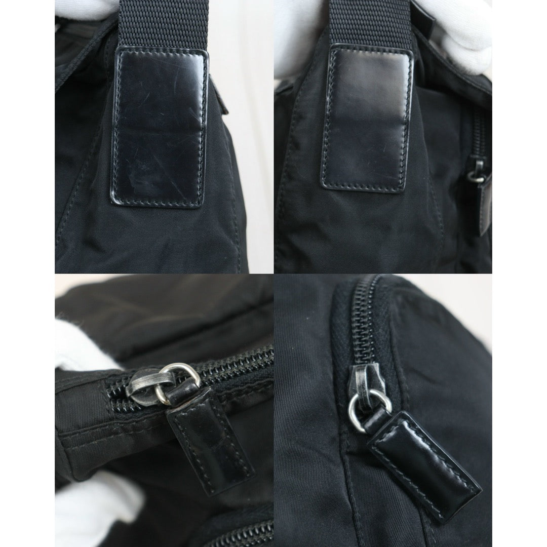 Include Entrupy Certificate of Authenticity｜Good ( Rank AB) ｜Prada  Nylon Black Shoulder Bag｜26101904