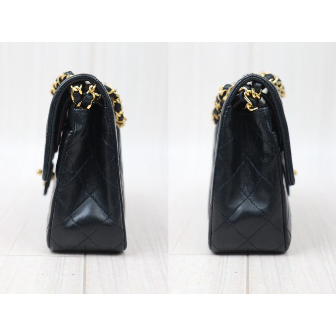 Rank A｜ CHANEL Matrasse Double Flap 23 Shoulder Bag Black Made In 1989-1991Year｜24030730