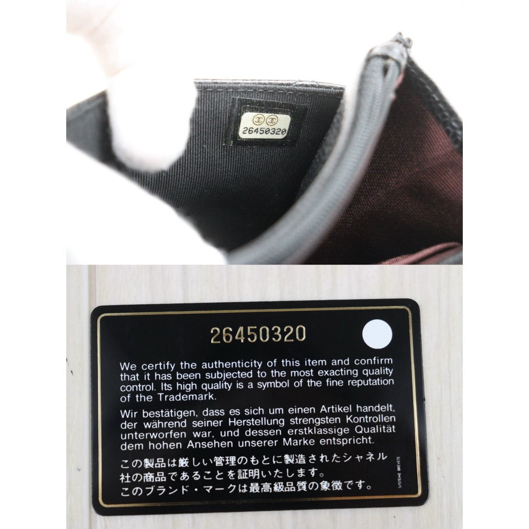 Very Good ( Rank A) ｜ CHANEL Matrasse Chain Caviar Skin WOC19 Shoulder Bag Black Made In 2018～2019Year ｜W25122602