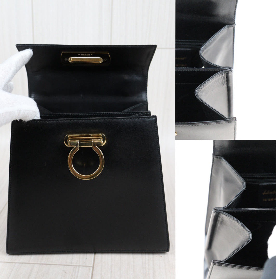 Rank A  ｜Ferragamo Gancini 2WAY Handbag  Shoulder Bag｜ 23120402