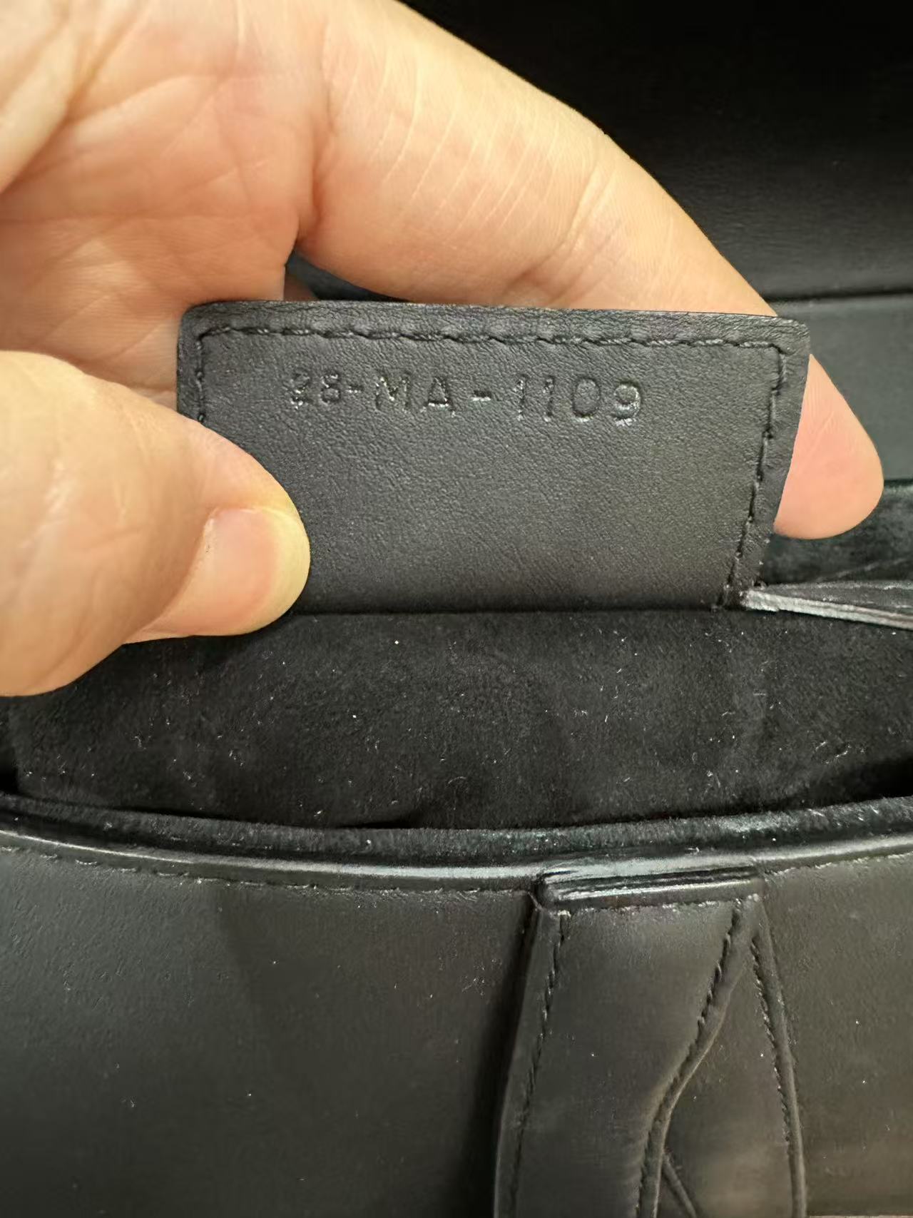 Second installment 2/3｜ Dior Trotter Saddle Shoulder Bag Medium  Black