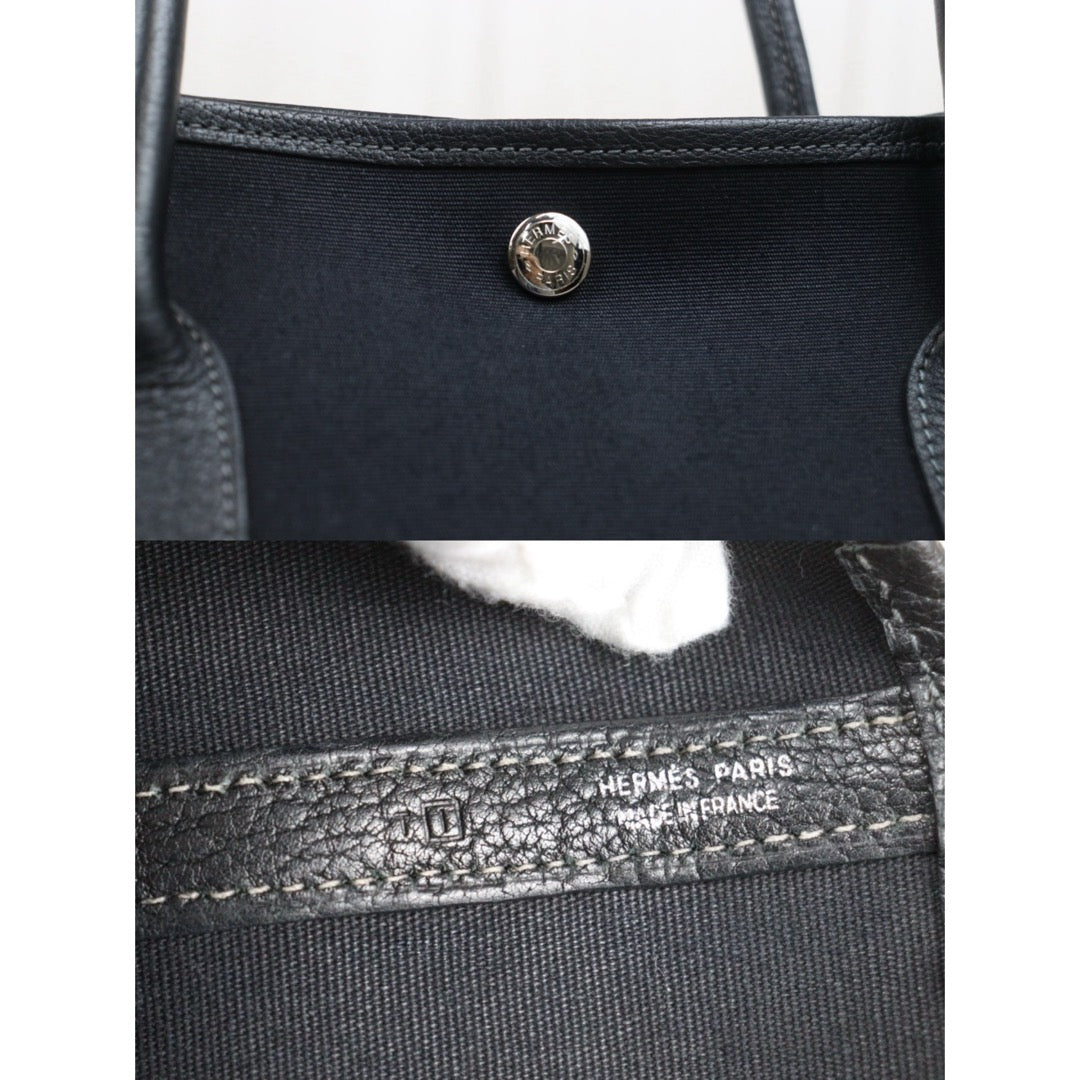 Good ( Rank AB)｜ HERMES Garden Party PM Black Handbag □I Stamp Made In 2005Year｜25112106