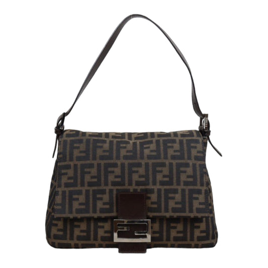 Rank A｜ FENDI Zucca Mamma Baguette Shoulder Bag ｜23112315