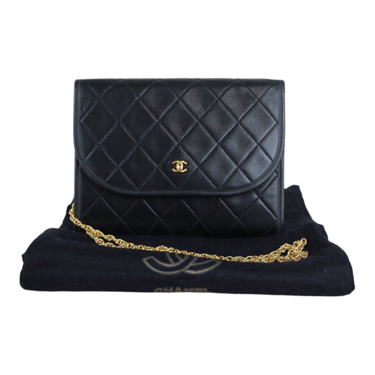 Rank A ｜ CHANEL Mini Coco Mark Matrasse Lambskin Chain Shoulder Bag ｜V23053002