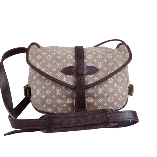 Rank A ｜ LV Monogram Idiel Saumur PM Sepia Shoulder Bag｜V23062968