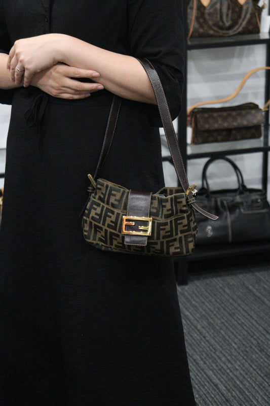 Rank AB｜ FENDI Zucca Mamma  Shoulder Bag ｜V23061713