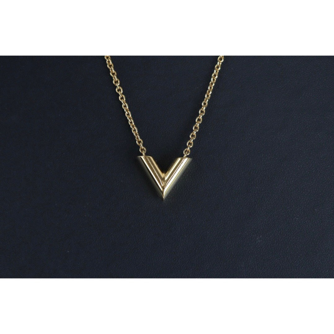 LOUIS VUITTON LOUIS VUITTON LV&ME V Necklace M61077 Gold Plated Used unisex  M61077｜Product Code：2118400053460｜BRAND OFF Online Store
