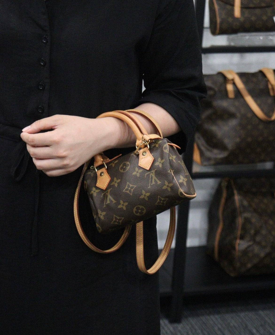 Rank A ｜ LV Monogram Mini Speedy Handbag ｜23061407