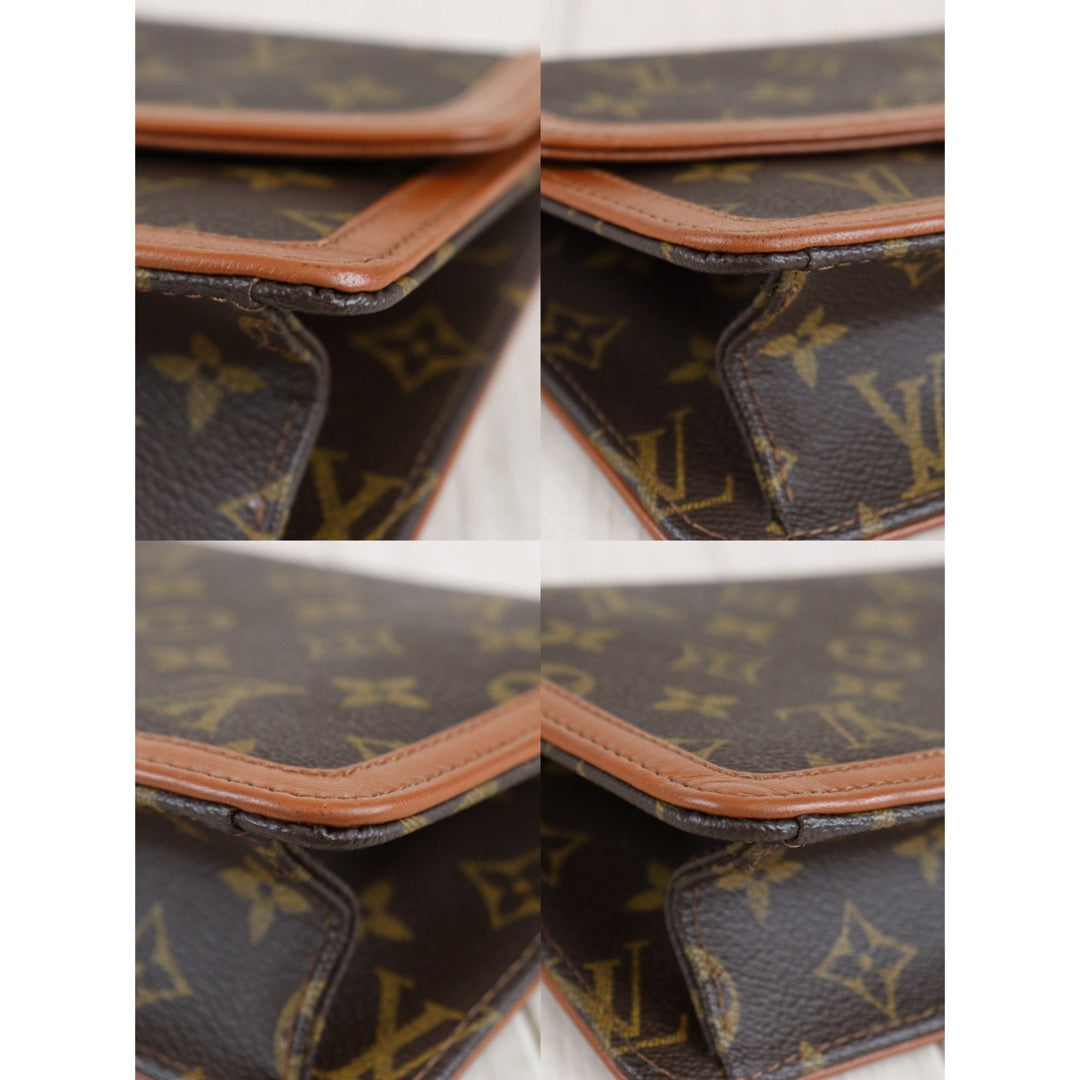 Authentic Louis Vuitton Pochette Clutch Dame PM Pouch - Monogram Brown -  Vintage Louis Vuitton - LV Pochette Dame - Clutch - Pouch 90s