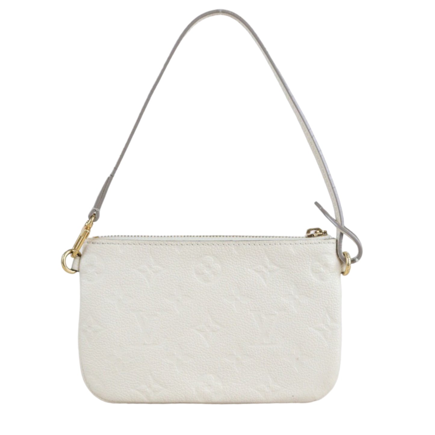 Rank AB ｜ LV Calf Leather Accessory Pouch White ｜V23062325