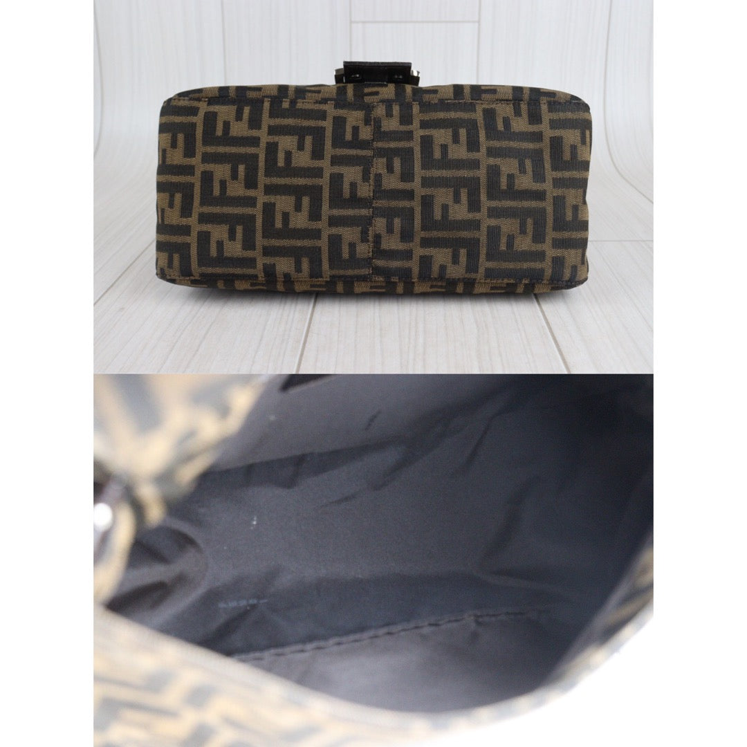 Rank A｜ FENDI Zucca Mamma Baguette Shoulder Bag ｜23072704