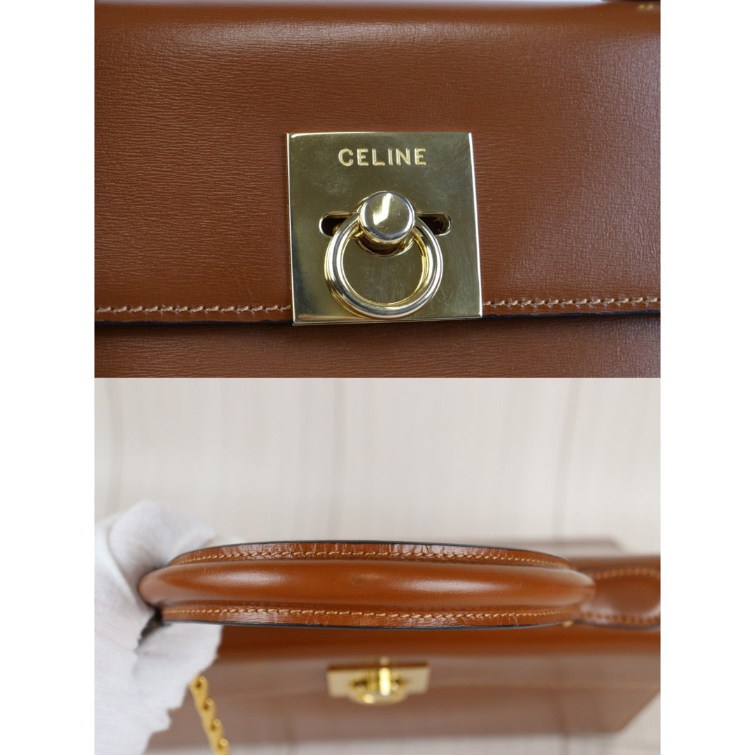 Rank A ｜ CELINE Calf Leather Handbag ｜V23062801