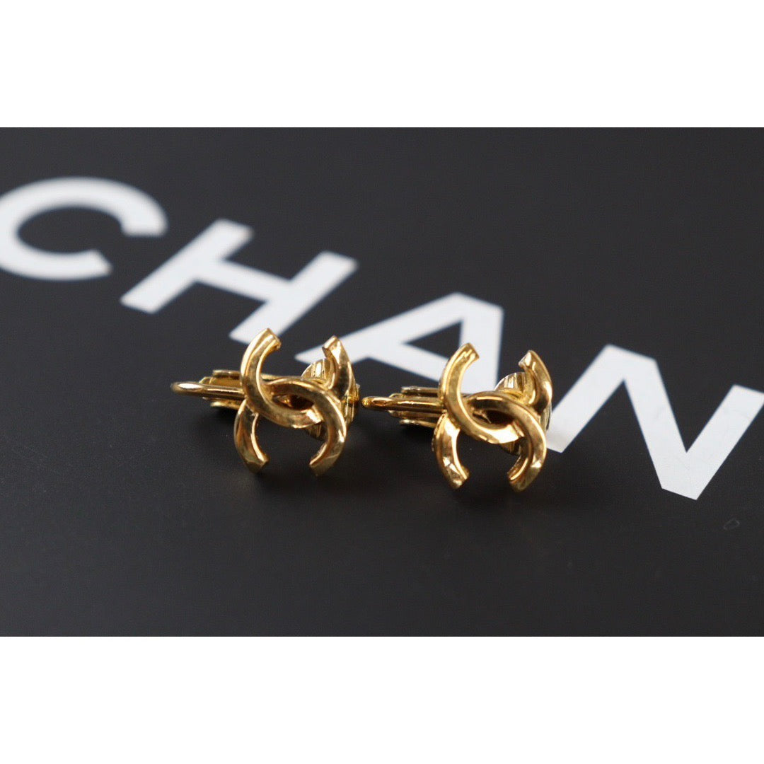 Rank A ｜CHANEL COCO Earrings 18k Gold Plated ｜V23072716