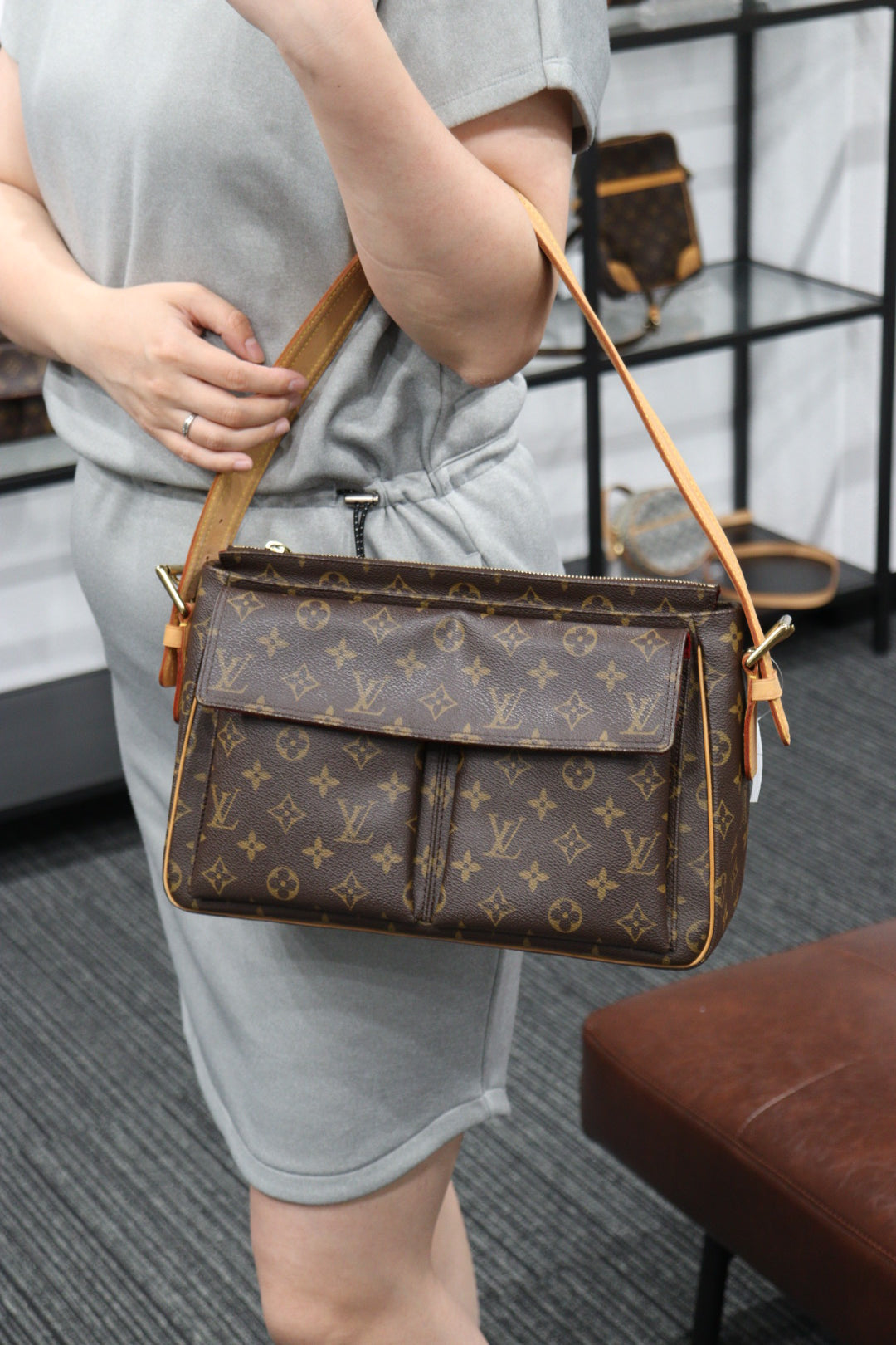 Louis Vuitton Monogram Pochette Cite Shoulder Bag for Sale in