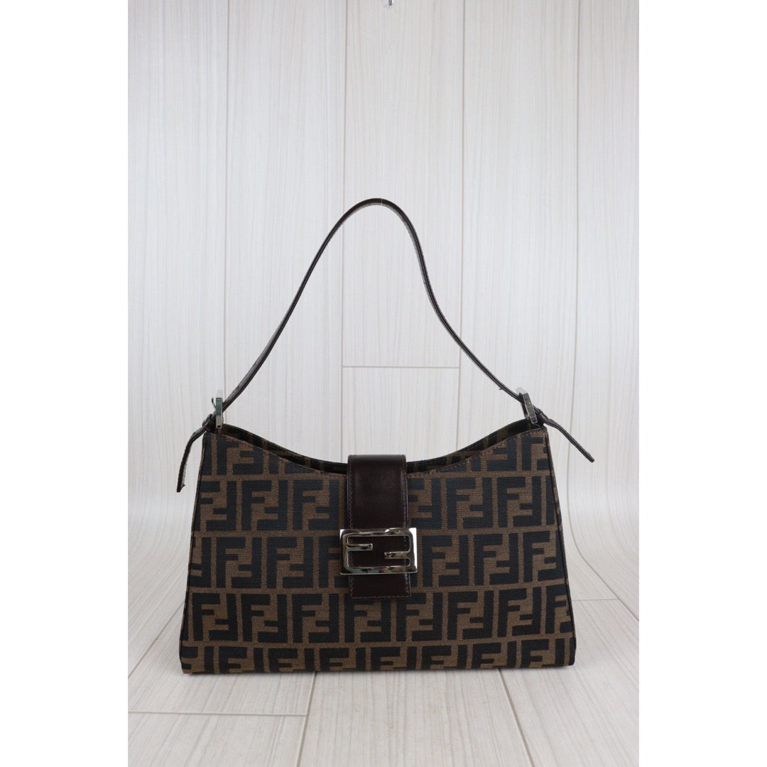 Rank A｜ FENDI Zucca Shoulder Bag ｜23061506