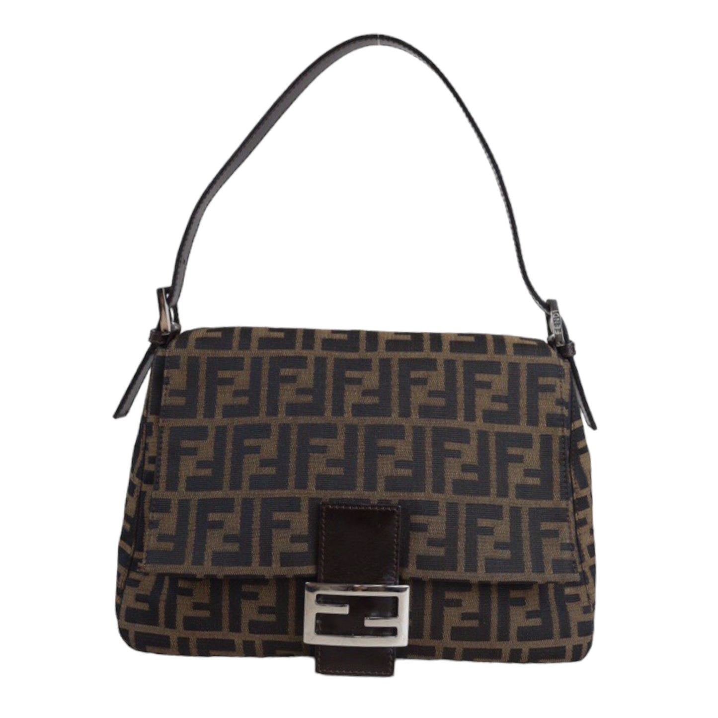 Rank A｜ FENDI Zucca Mamma Baguette Shoulder Bag ｜23072704