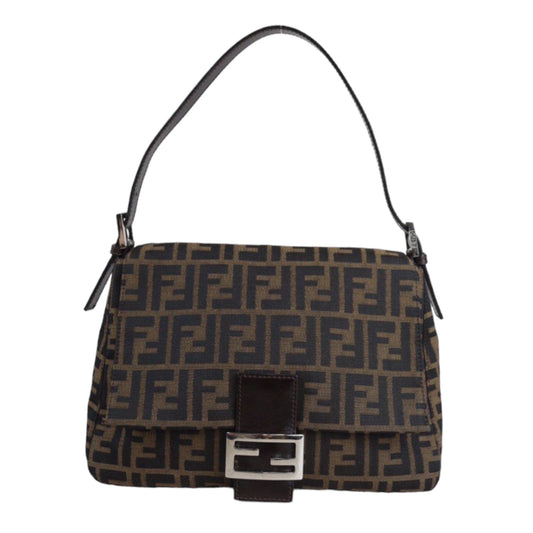 Rank A｜ FENDI Zucca Mamma Baguette Shoulder Bag ｜23072704