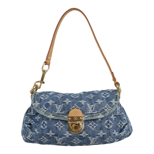 Rank A ｜ LV Denim Mini Pleated Shoulder Bag  ｜V23062346