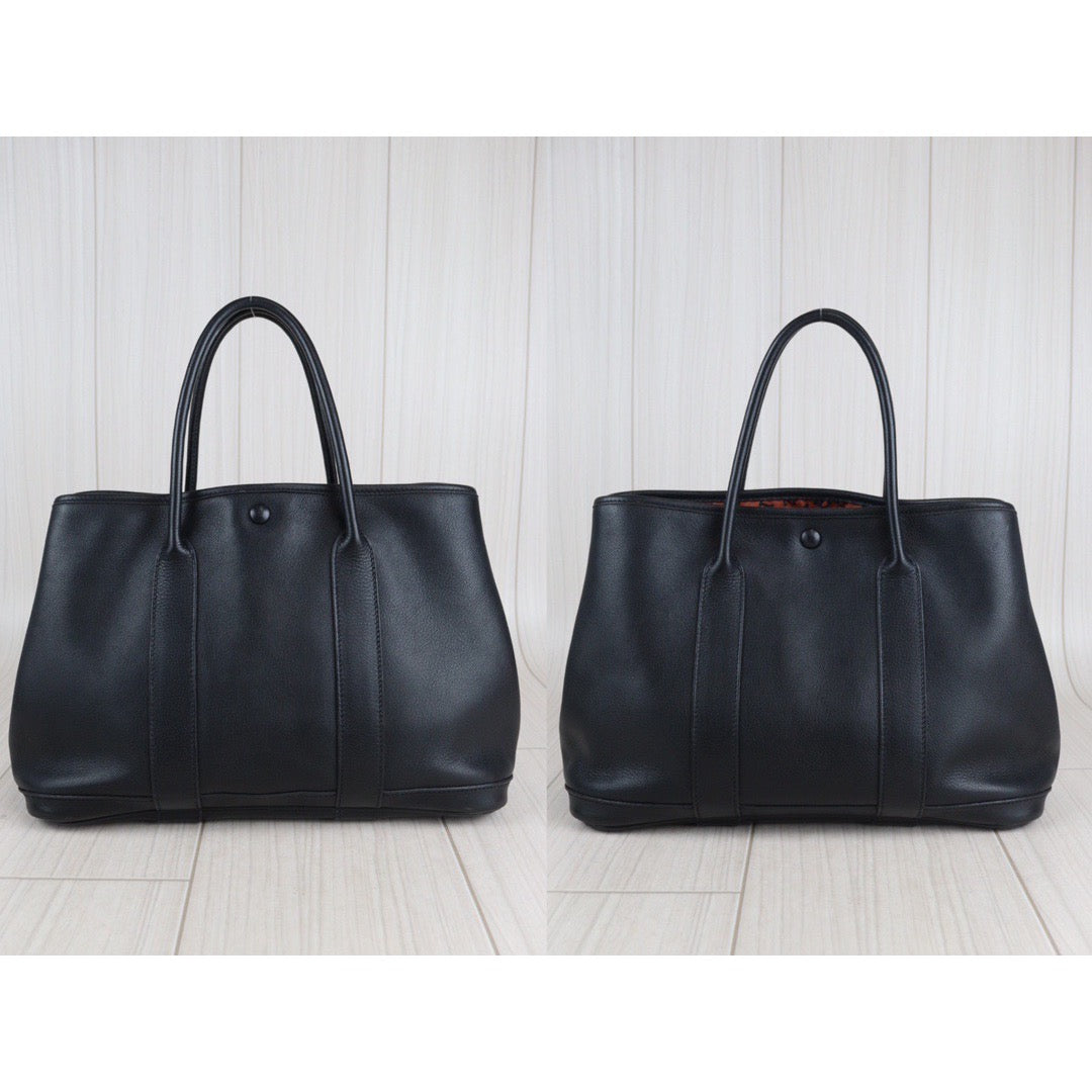 Rank AB ｜ HERMES Garden Party TPM Swift Black Handbag ｜23072511