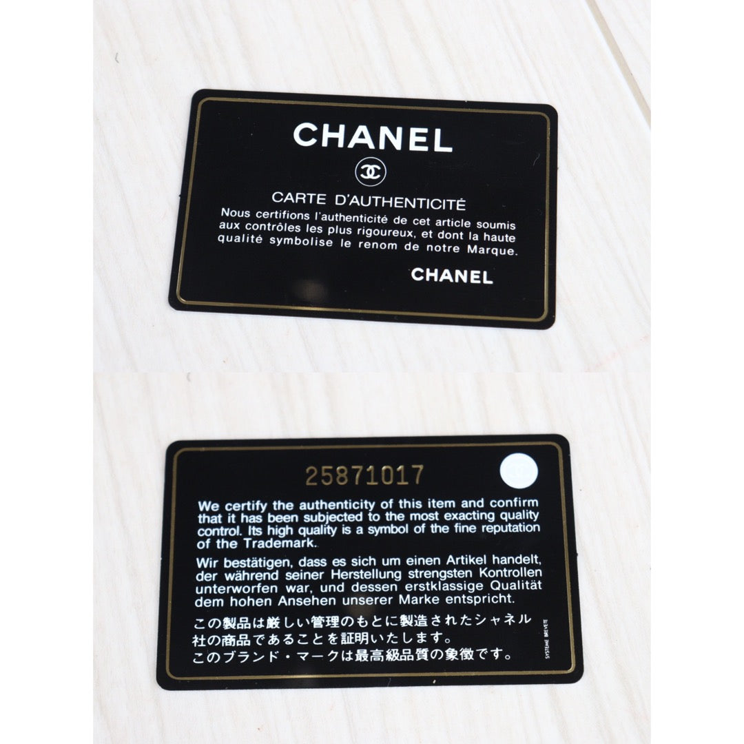 Rank A ｜Chanel Caviar Skin Black Long Wallet｜23052018