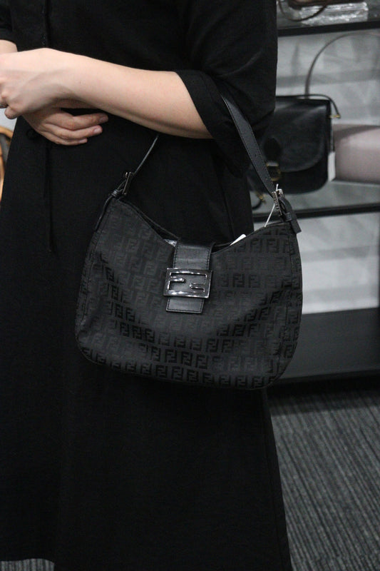 Rank AB｜ FENDI Shoulder Bag Black ｜V23062336