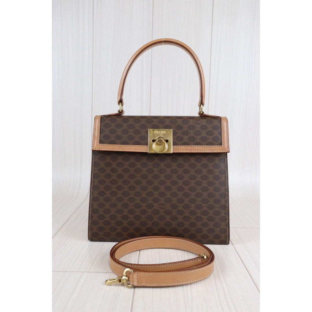 Rank AB ｜ CELINE Macadam Handbag ｜23052012