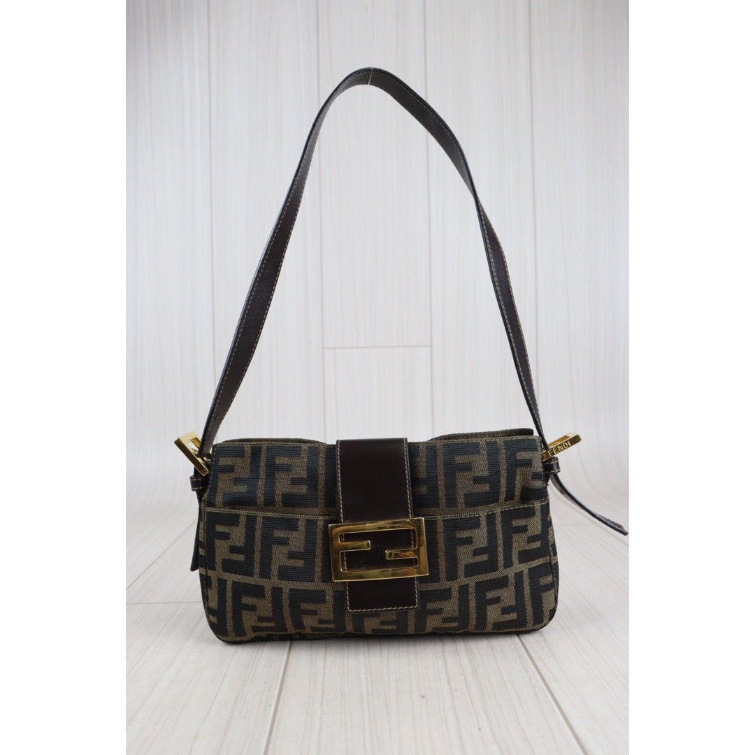 Rank AB｜ FENDI Zucca Mamma  Shoulder Bag ｜V23061713